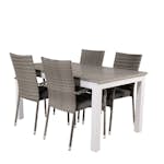 Matgrupp Venture Home Aleyna 152/210 med 4 Asta Stolar