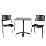 Cafégrupp Venture Home Coco med 2 Leon Karmstolar