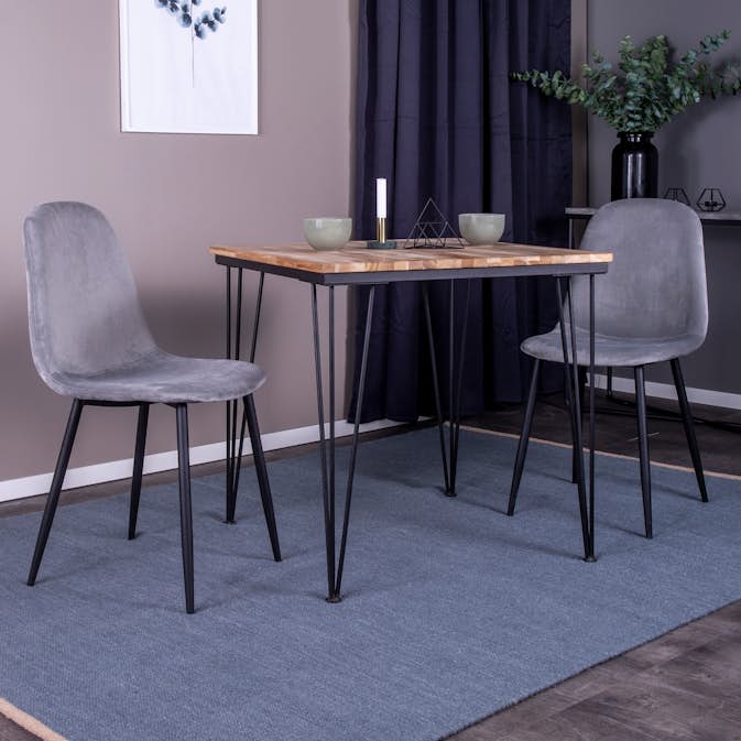 Matgrupp Venture Home Bim med 2 Pobbie Stolar Sammet