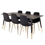 Matgrupp Venture Home Disa med 6 Pobbie Stolar Sammet