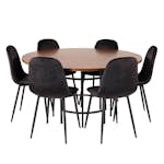 Matgrupp furniture/fashion Copenhagen med 6 Pobbie Stolar