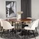 Matgrupp furniture/fashion Copenhagen med 6 Valentina Sammet Stolar