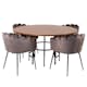 Matgrupp furniture/fashion Copenhagen med 4 Gråa Limhamn Stolar