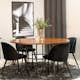 Matgrupp furniture/fashion Copenhagen med 4 Valentina Sammet Stolar