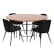 Matgrupp furniture/fashion Copenhagen med 4 Valentina Sammet Stolar