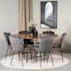 Matgrupp furniture/fashion Copenhagen med 6 Gråa Limhamn Light Stolar