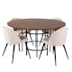 Matgrupp furniture/fashion Copenhagen med 4 Valentina Manchester Stolar