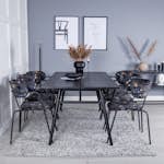 Matgrupp Venture Home Salt med 6 Aris Karmstolar