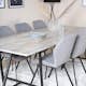 Matgrupp Venture Home Jenni med 6 Geneva Stolar