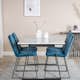 Matgrupp Venture Home Estelle 140 med 4 Muscot Stolar