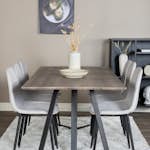 Matgrupp Venture Home Madde med 6 Phoi Stolar Polyestertyg