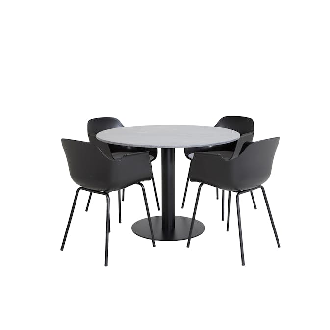 Matgrupp Venture Home Estelle med 4 Colombine Stolar