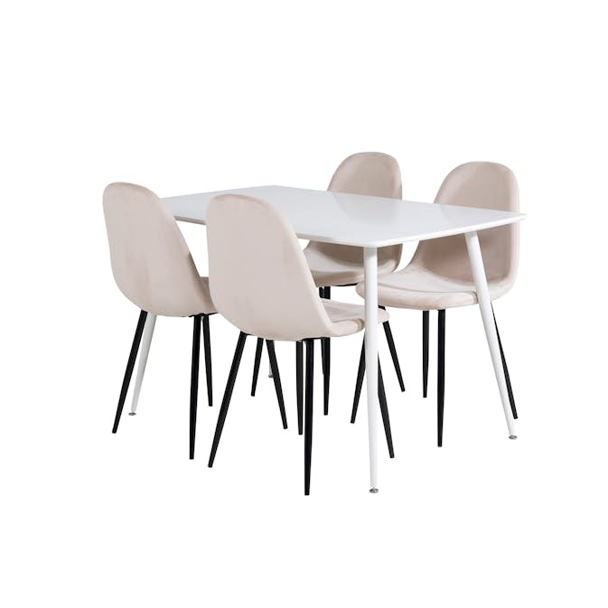 Matgrupp Venture Home Pobbie med 4 Pobbie Stolar Sammet