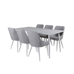 Matgrupp Venture Home Polar med 6 Plaza stolar