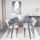 Matgrupp Venture Home Dipp med 6 Vault stolar