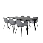 Matgrupp Venture Home Dipp med 6 Comfort Plastic stolar