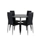 Matgrupp Venture Home Dipp med 4 Slim High stolar