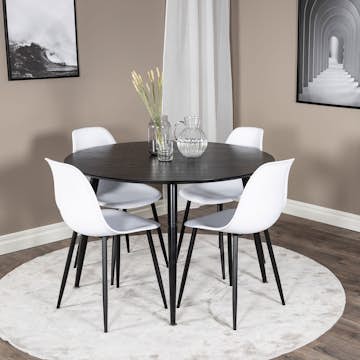 Matgrupp Venture Home Dipp med 4 Polar Plastic stolar