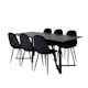 Matgrupp Venture Home Marina med 6 Polar Velvet stolar