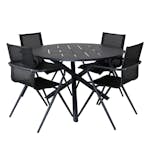 Matgrupp Venture Home Ande med 4 Sally Matstolar