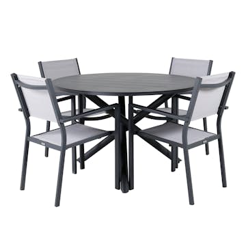 Matgrupp Venture Home Alma med 4 Copacabana Stolar