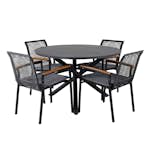 Matgrupp Venture Home Ande med 4 Darri Matstolar