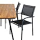 Matgrupp Venture Home Chane med 4 Samba Stapelbara Matstolar