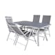 Matgrupp Venture Design Vyn med 4 Bend Matstolar