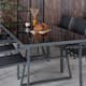 Matgrupp Venture Design Douglas med 6 Copacabana Stapelbara Matstolar