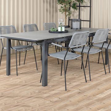 Matgrupp Venture Home Lova 224 med 6 Leon Matstolar