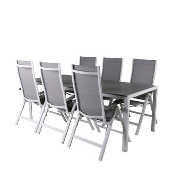 Matgrupp Utomhus Venture Home Bront med 6 Aleyna PositionsTrädgårdsstolar