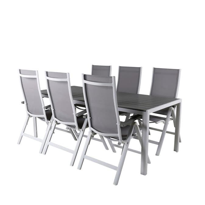 Matgrupp Utomhus Venture Home Bront med 6 Aleyna PositionsTrädgårdsstolar