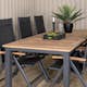 Matgrupp Venture Home Perla 224 med 6 Perla Positionsstolar