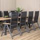 Matgrupp Venture Home Perla med 8 Perla Positionsstolar