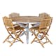 Matgrupp Venture Home Mendi Rund med 4 Cane Stolar