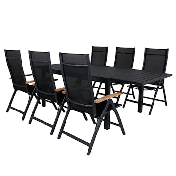 Matgrupp Venture Home Marbella med 6 Pave Stolar