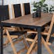 Matgrupp Venture Home Bois med 6 Lumi Stolar
