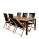 Matgrupp Venture Home Bois med 6 Lumi Stolar