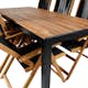 Matgrupp Venture Home Bois med 6 Lumi Stolar