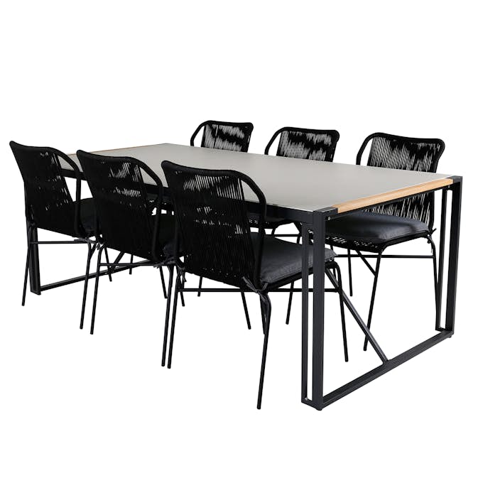 Matgrupp Utomhus Venture Home Texas med 6 Julle Trädgårdsstolar