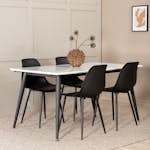 Matgrupp Venture Home Jolie med 4 Pobbie Stolar Järn