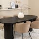 Matgrupp Venture Home Bianca med 4 Bergen Stolar Polyester
