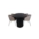 Matgrupp Venture Home Bianca med 4 Bergen Stolar Polyester