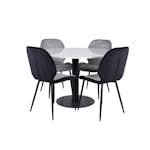 Matgrupp Venture Home Estelle Ø106 cm med 4 Emma Stolar