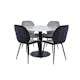 Matgrupp Venture Home Estelle Ø106 cm med 4 Emma Stolar