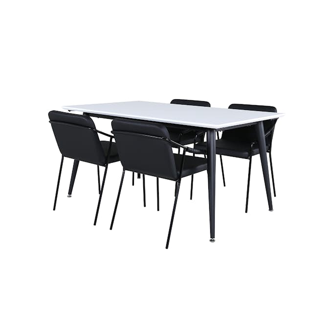 Matgrupp Venture Home Jolie med 4 Tjärö Stolar