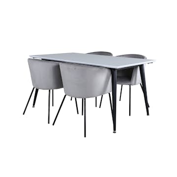 Matgrupp Venture Home Jolie med 4 Bergen Stolar