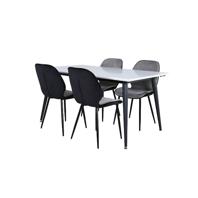 Matgrupp Venture Home Jolie med 4 Elisa Stolar