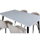 Matgrupp Venture Home Jolie med 4 Valentina Stitcthes Stolar Sammet