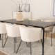 Matgrupp Venture Home Paris med 6 Bergen Stolar Sammet